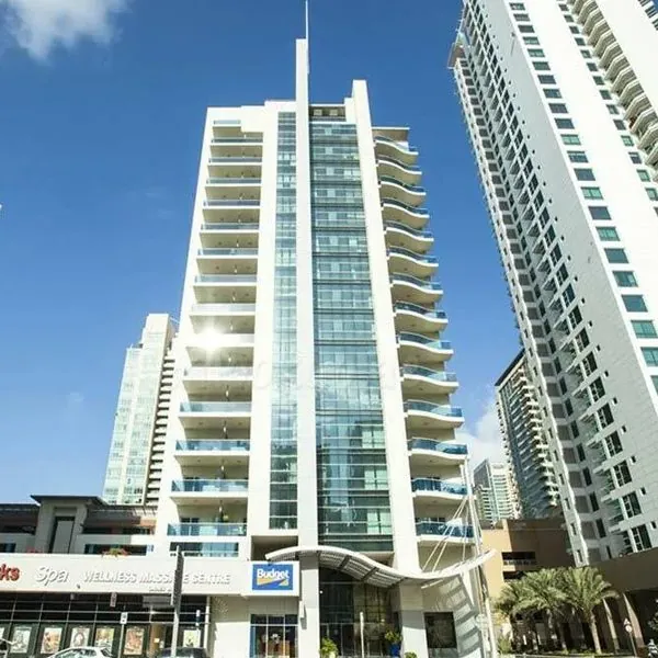 Cascades Tower building in Dubai Marina, a Protech Max mixed-use tower security systems project